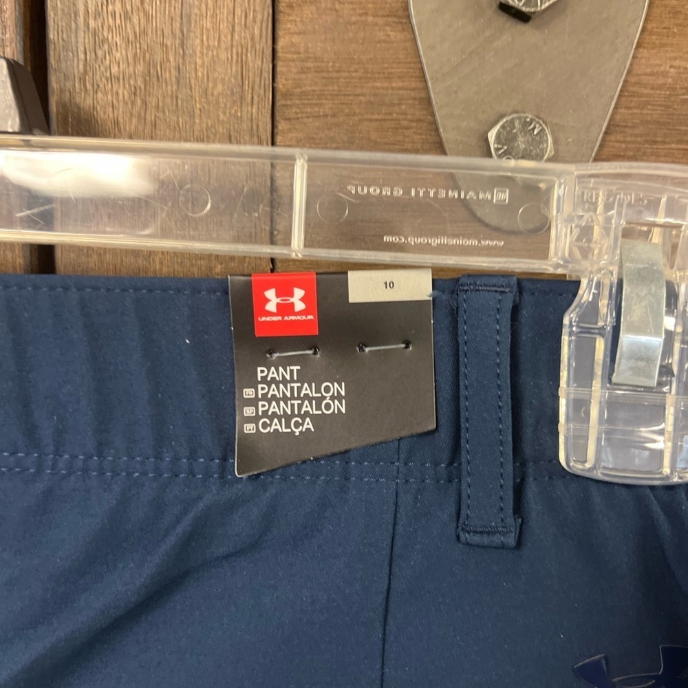 Under Armour Links High Rise Pull On Stretch Golf Pants Navy Size 10 NWT - Picture 6 of 8